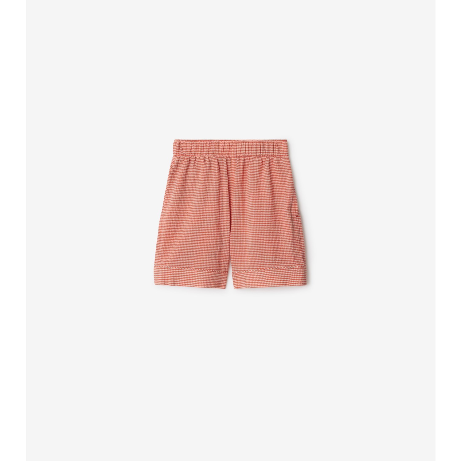 Gingham Cotton Shorts