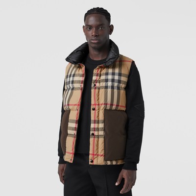 burberry mens puffer vest