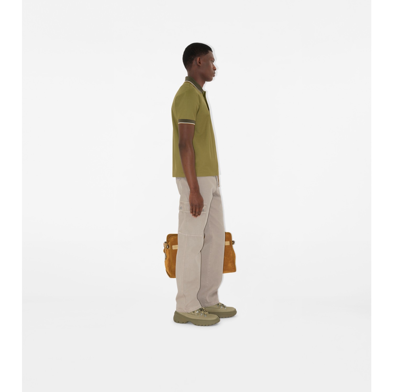 Logo Collar Cotton Polo Shirt