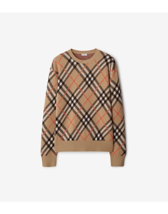 Pullover in misto lana Check