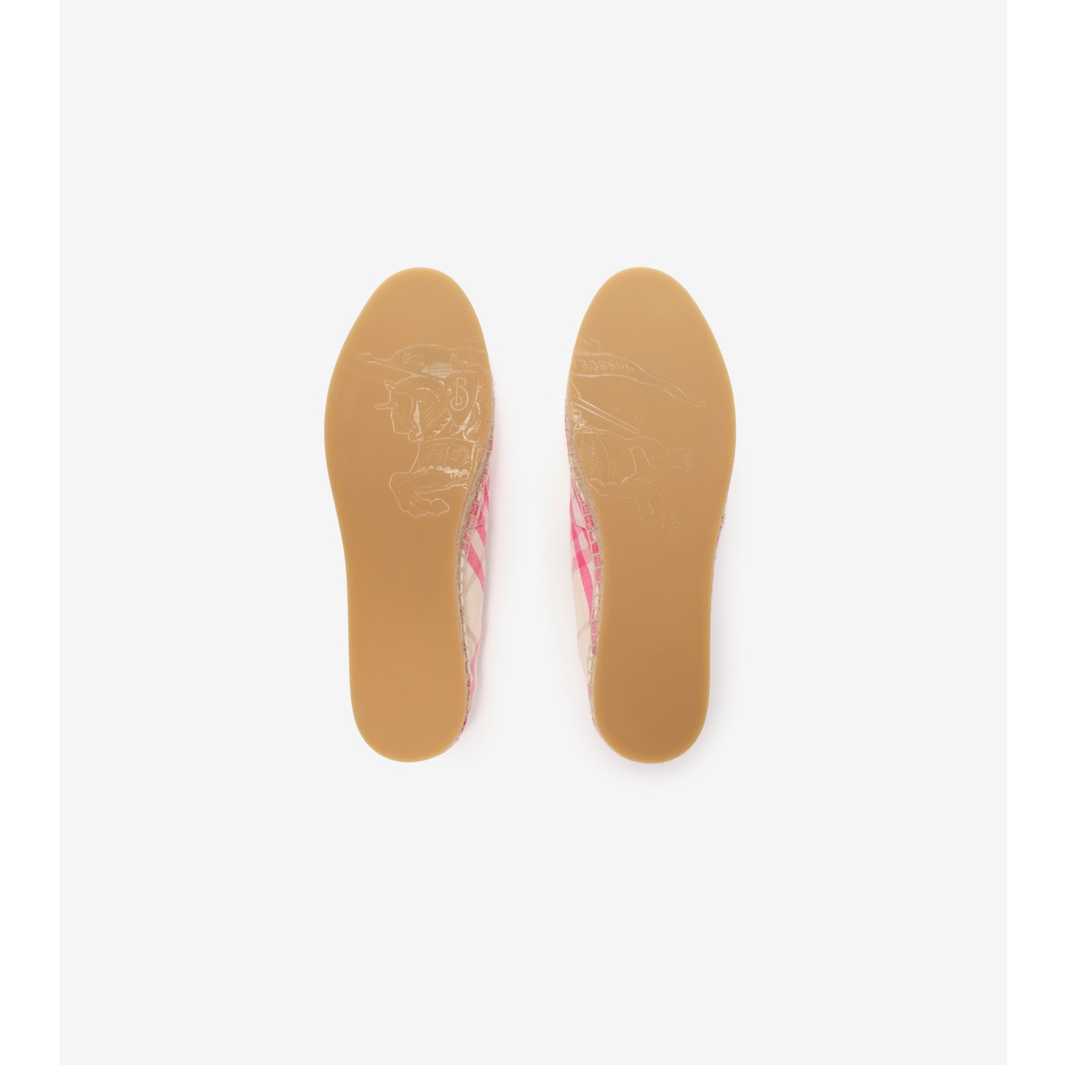 Check Mews Espadrilles​ in Aubergine purple - Women | Burberry® Official