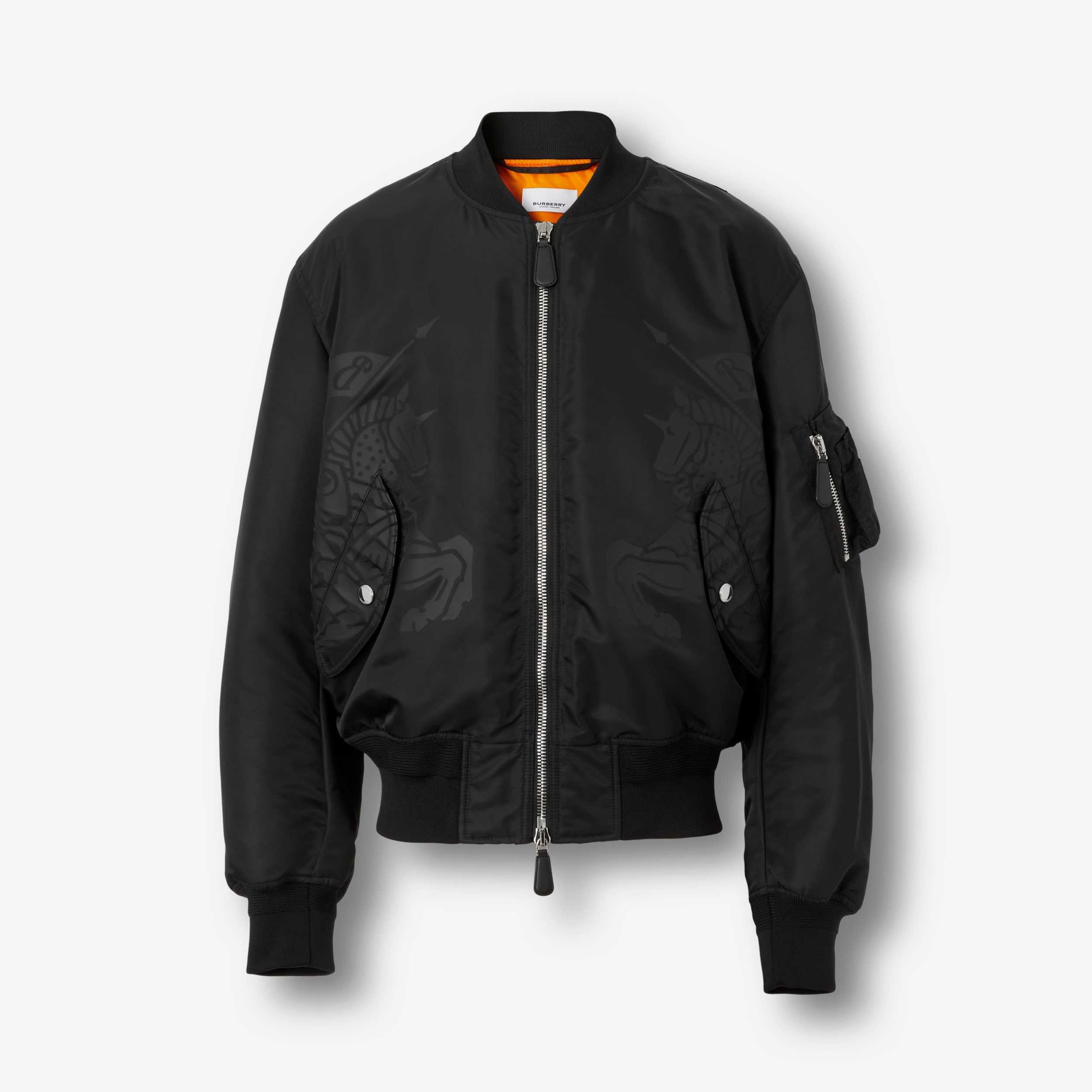 Print Nylon Jacket Black - Men | Burberry® Official