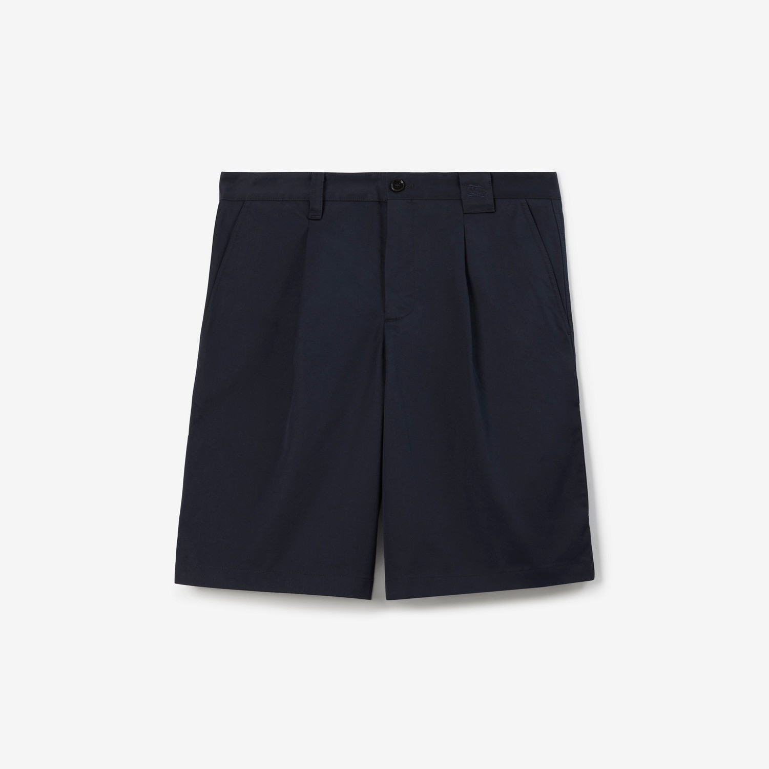 Pantalones cortos en algodón con EKD bordado (Azul Marino Ahumado) - Hombre | Burberry® oficial