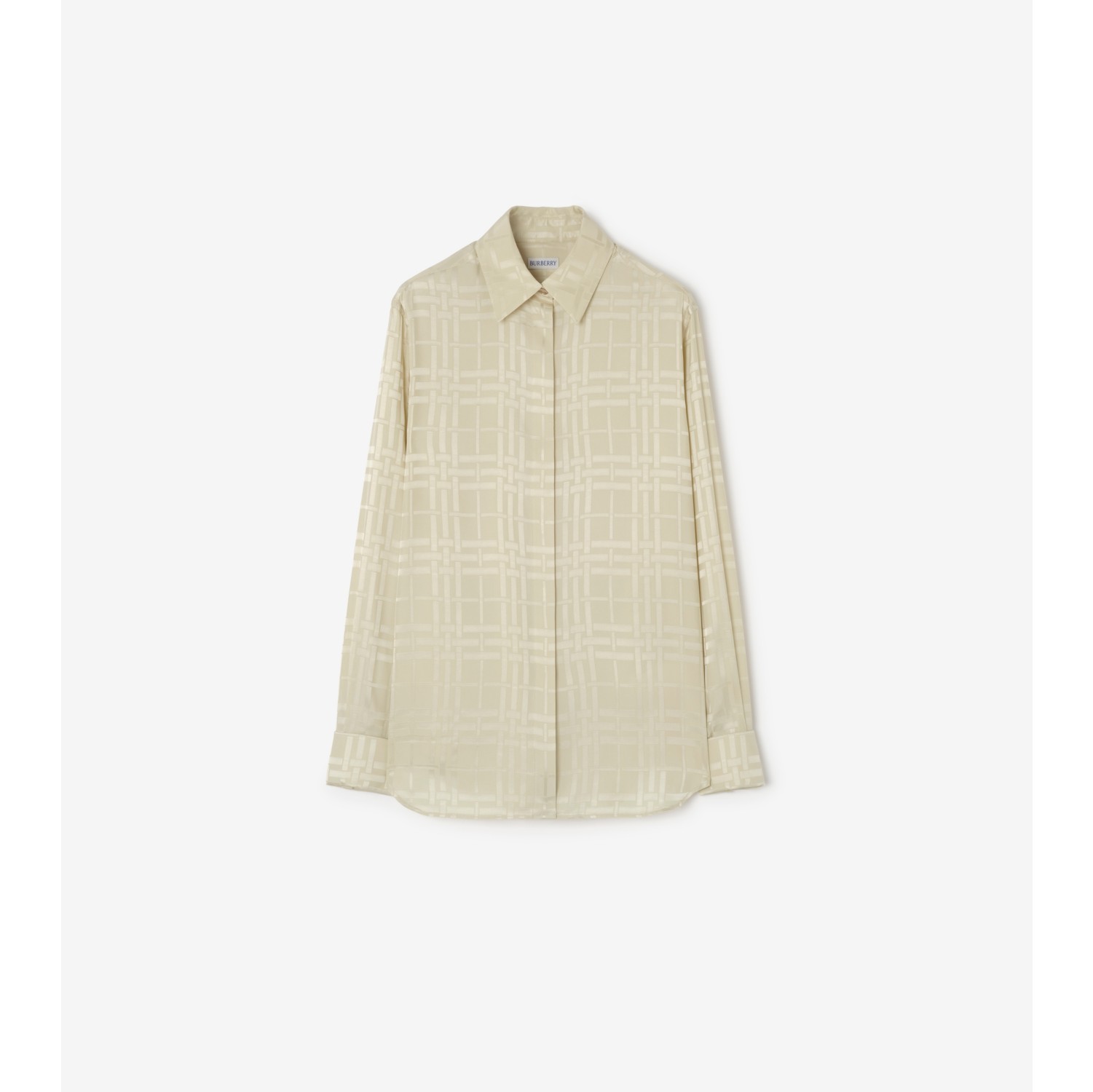 Classic Fit Check Silk Shirt