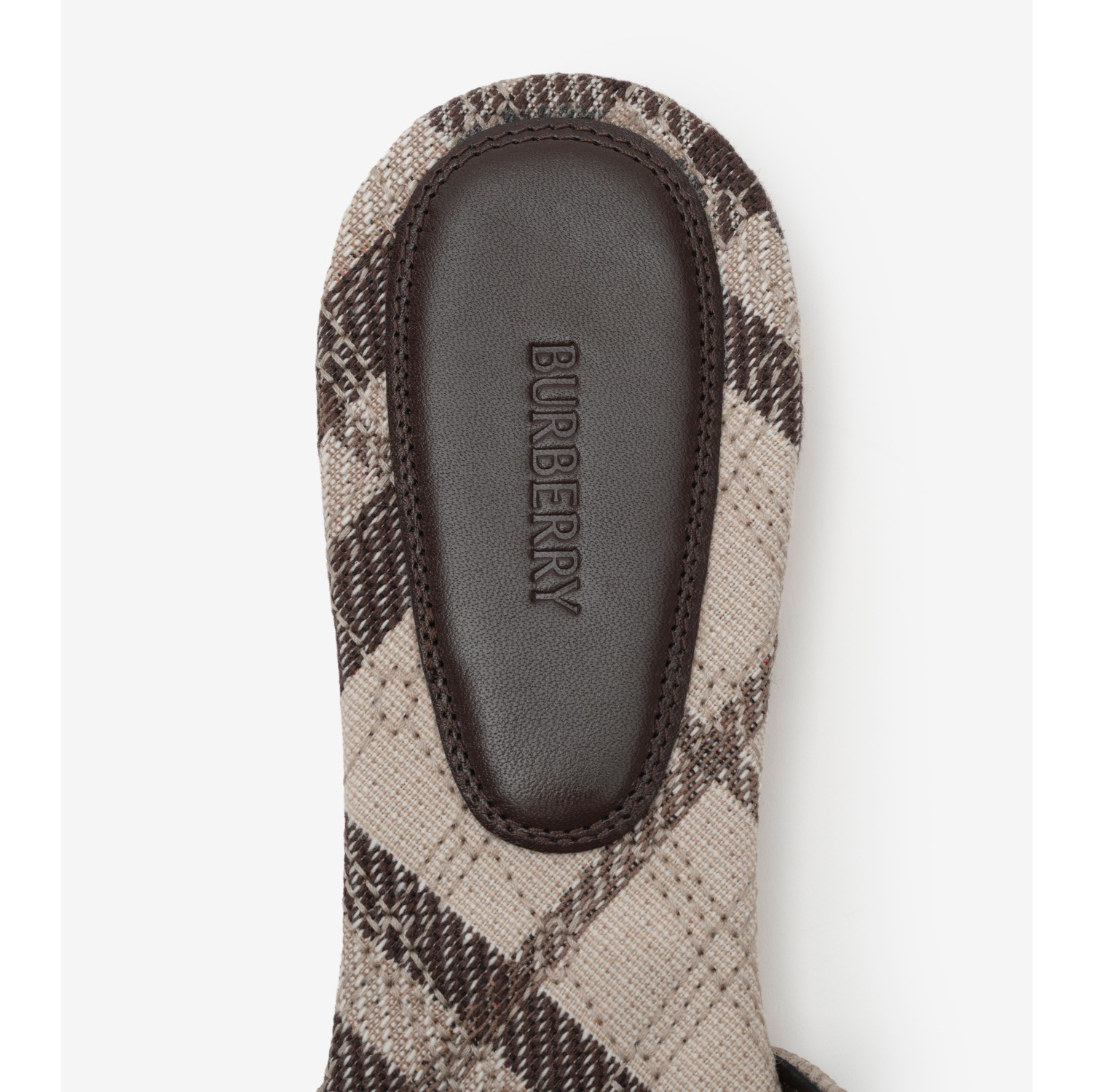 Check Sloane Slides​ in Light beige - Women | Burberry® Official