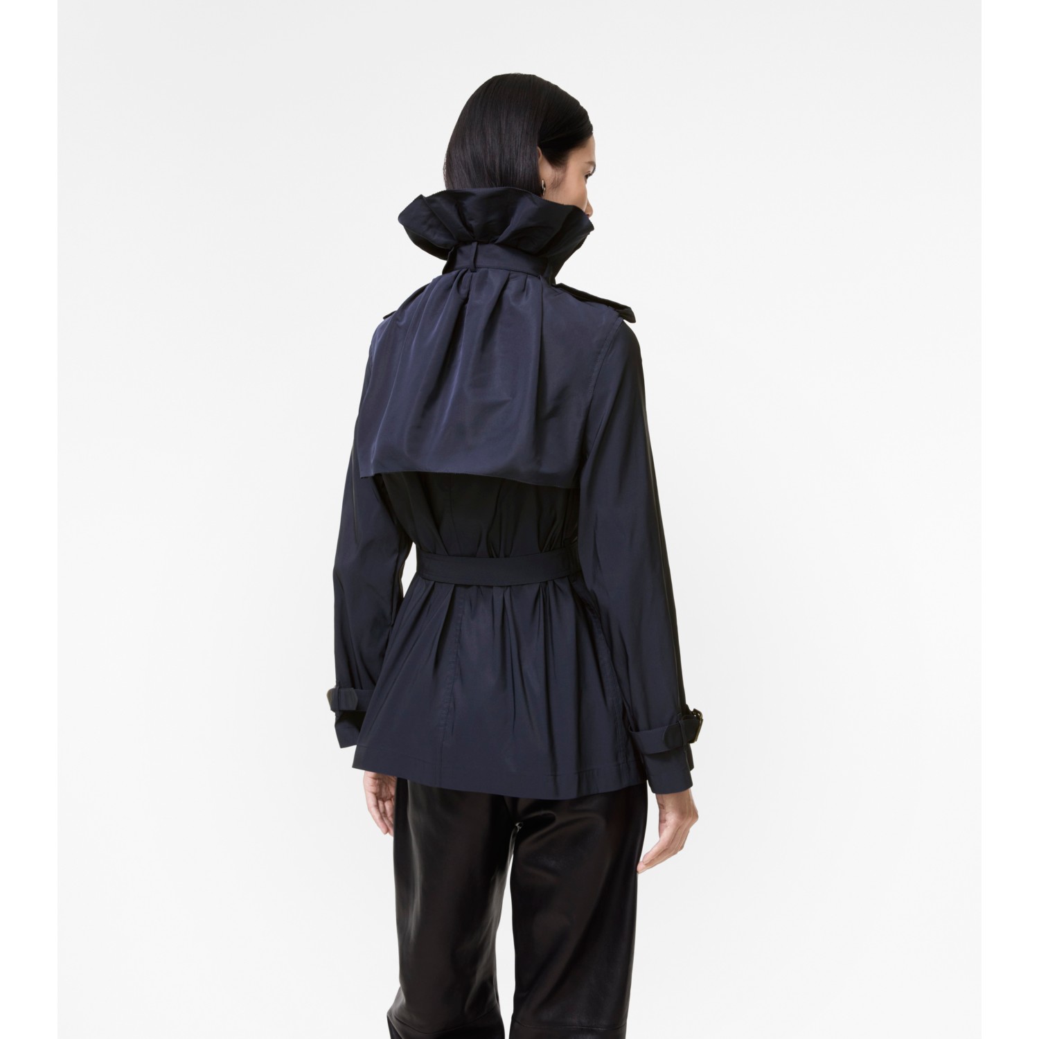 Faille Clare Trench Jacket - thumbnail 5