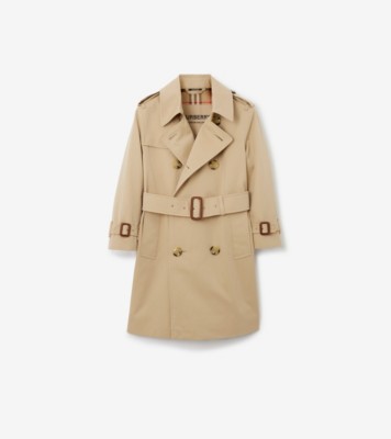 Gabardine Trench Coat in Honey | Burberry® Official