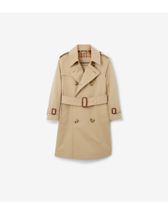 Trench coat en gabardina