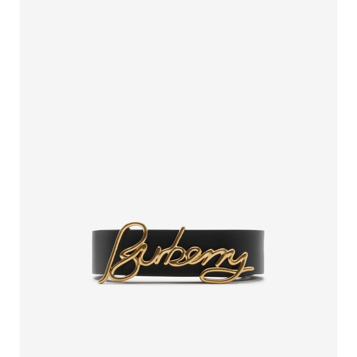 Burberry Adjustable Reversible Belts Smooth Finish In Black/hazel