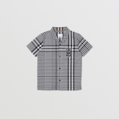 burberry shirt kids silver