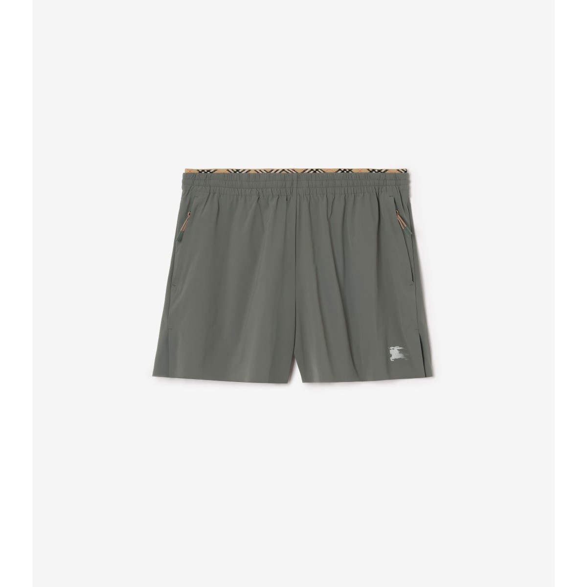  Check Stretch Nylon Shorts