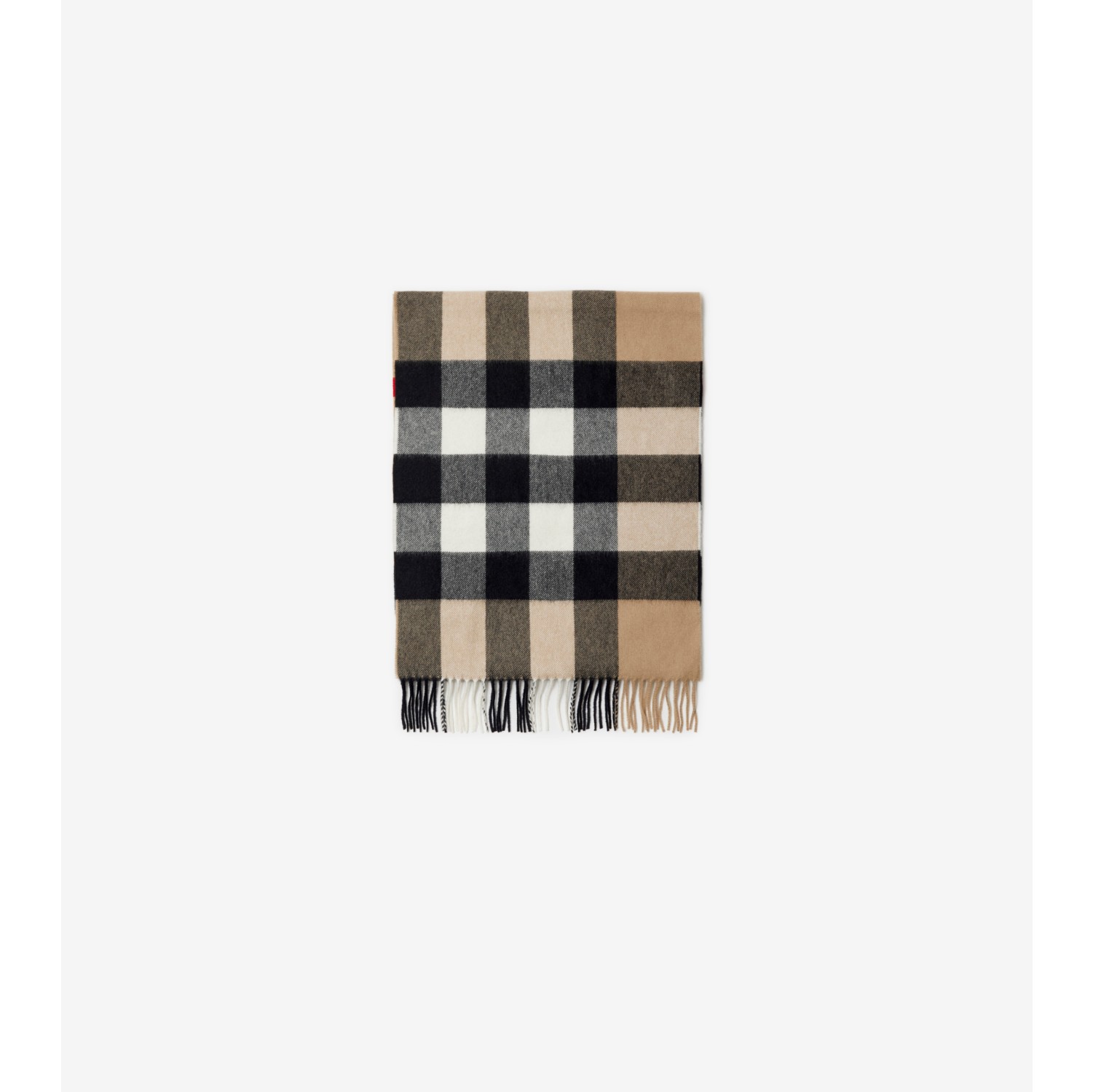 Check Cashmere Scarf in Archive beige | Burberry® Official