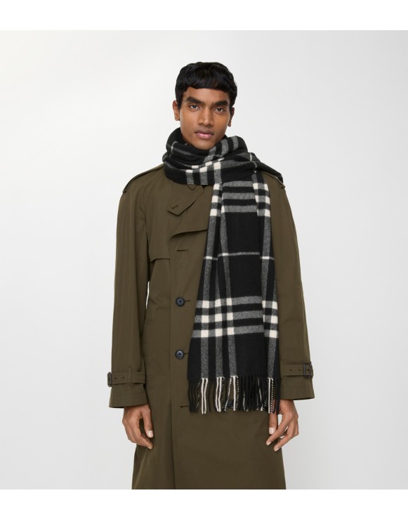 メンズ シルク、ウール、カシミアスカーフ | Burberry® 公式サイト