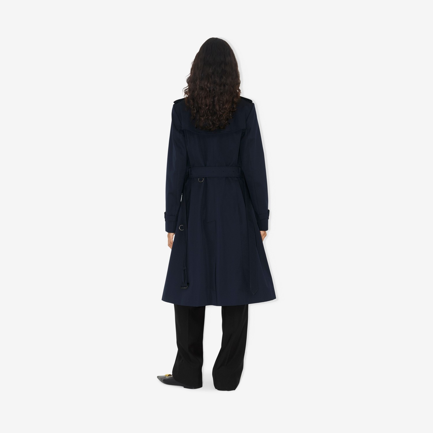 切尔西版型 – 短款 Heritage Trench 风衣 (煤蓝色) - 女士 | Burberry® 博柏利官网