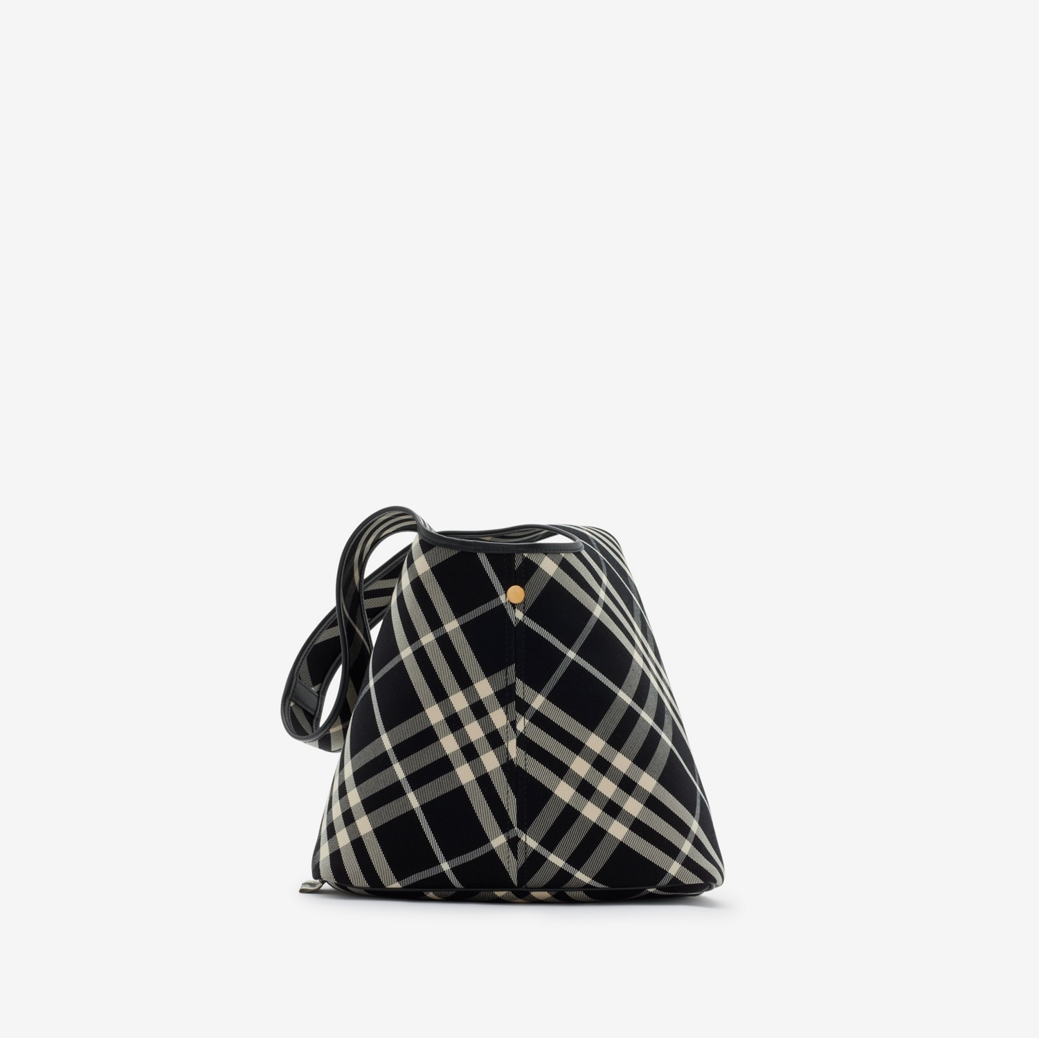 Small Check Shoulder Bag in Black/calico - Women | Burberry Small Check Shoulder Bag in Black/calico - Women | Burberry