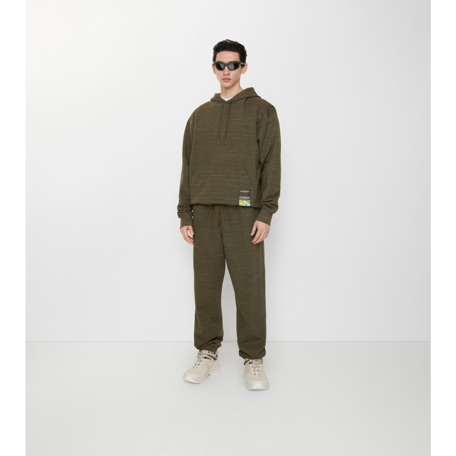 Landscape Label Cotton Jogging Pants