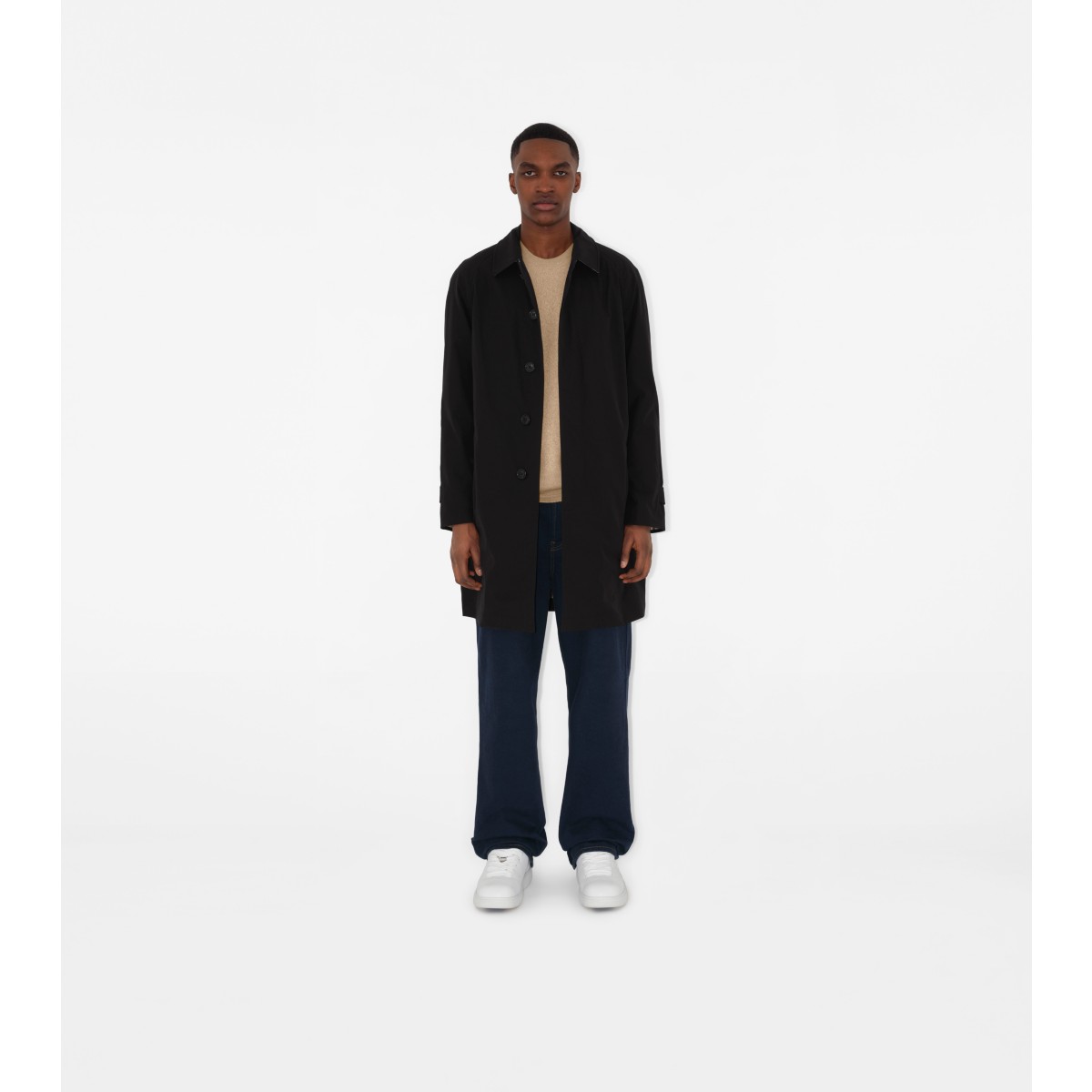  Check Mid-length Lightweight Camden Car Coat