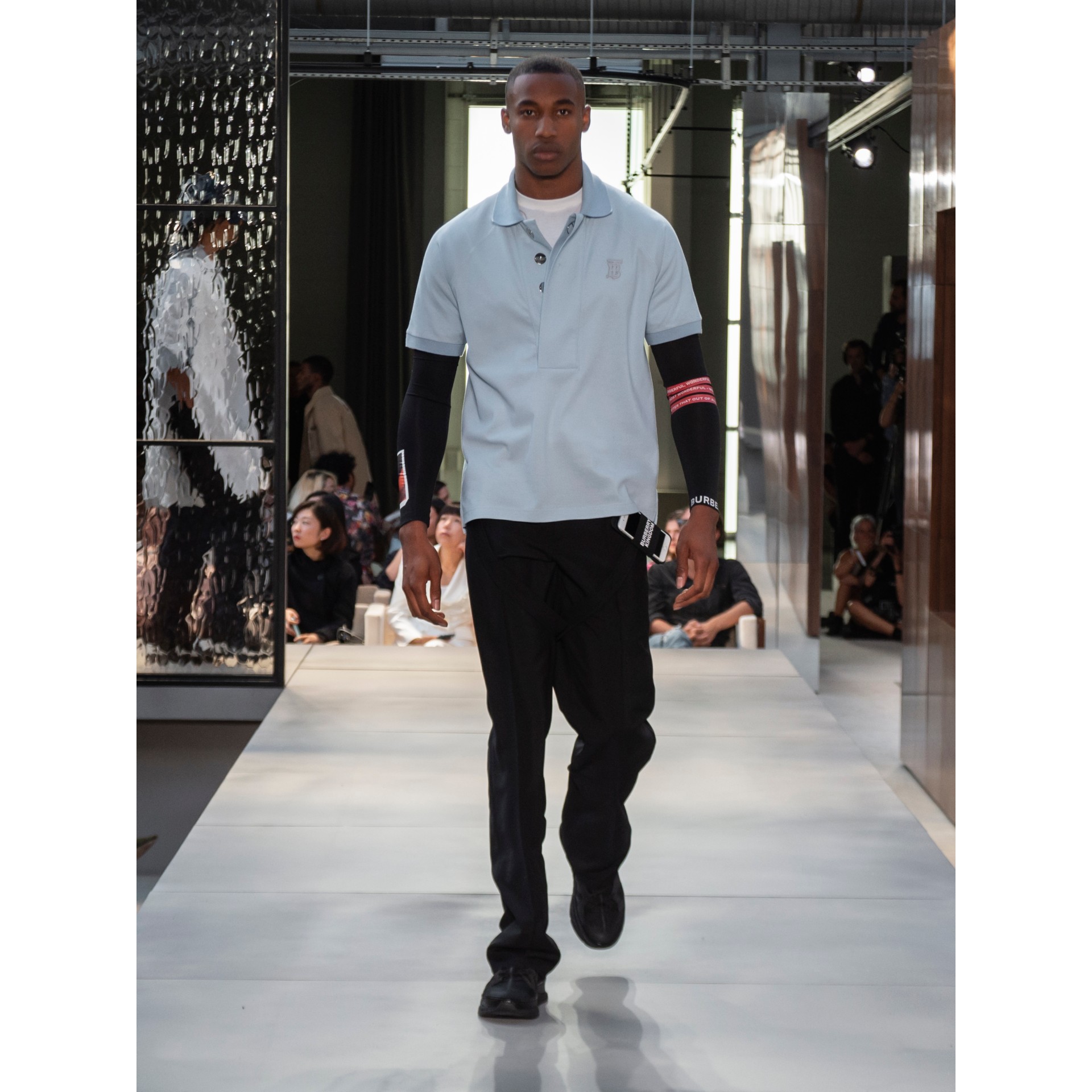 mesh and nubuck union sneakers