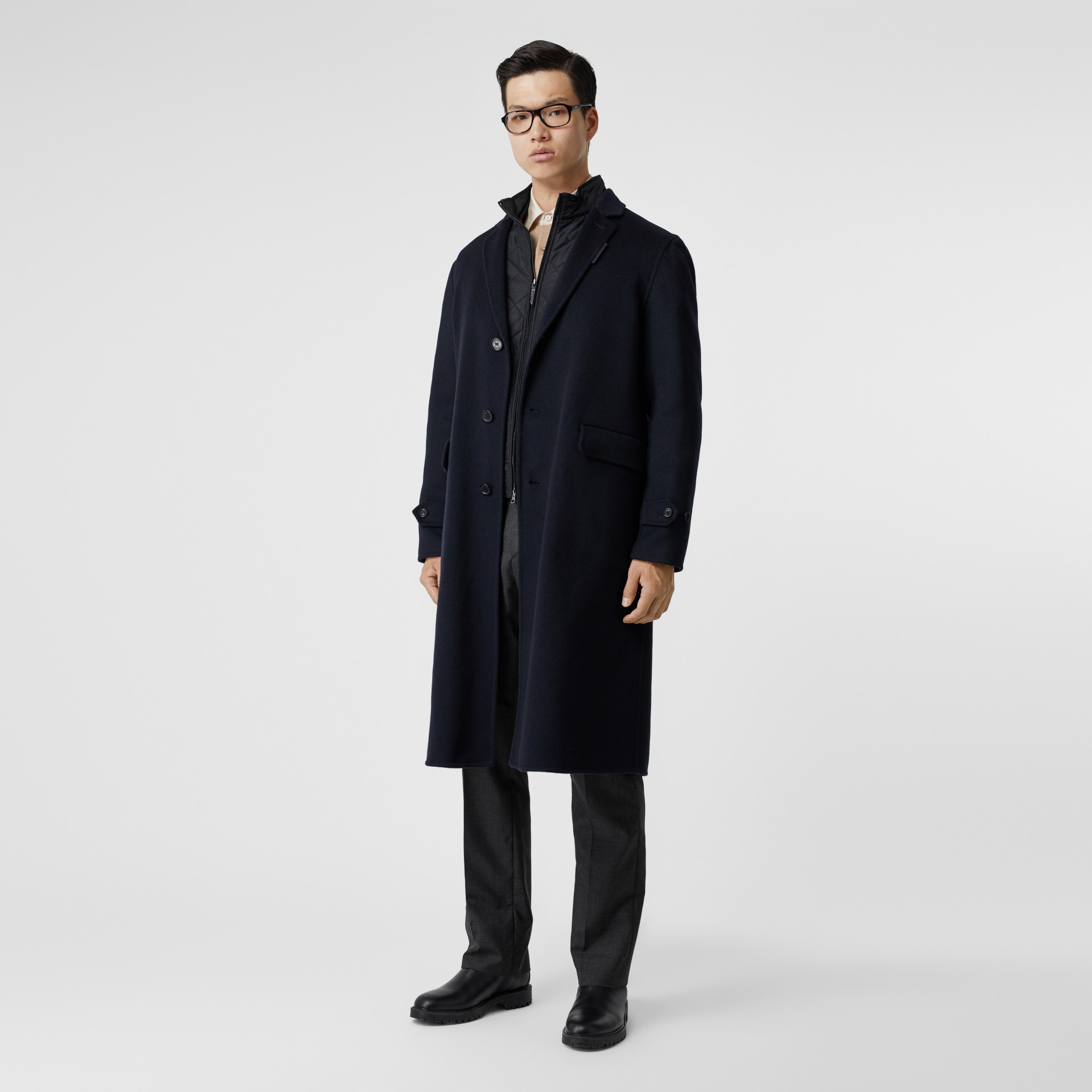 Cashmere Lab Coat in Navy - Men | Burberry United States
