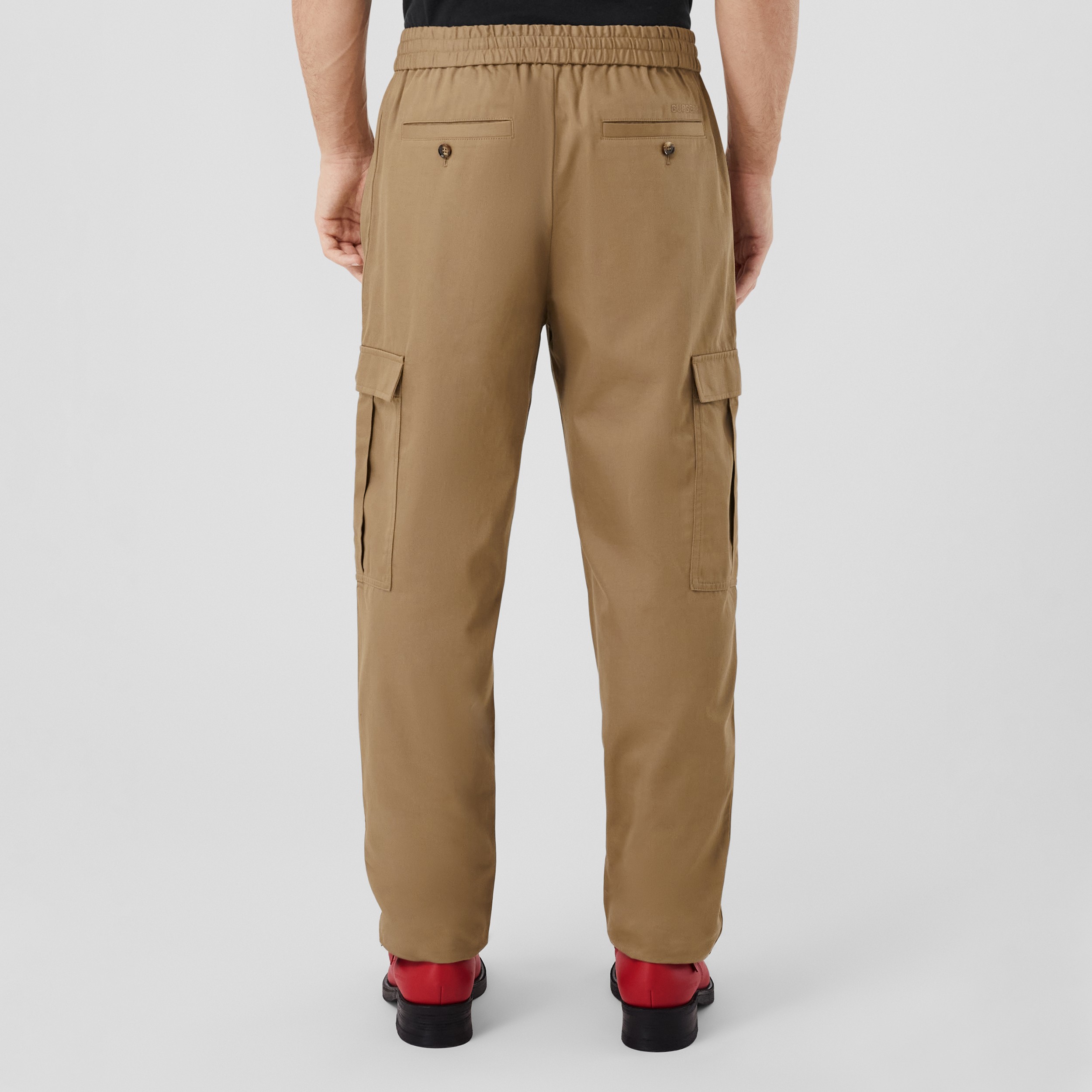 Cotton Cargo Trousers in Camel - Men | Burberry® Official - 3