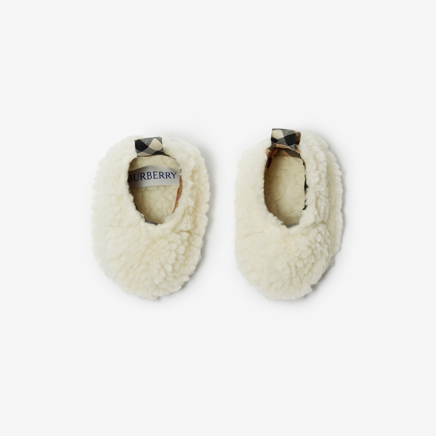 Check Fleece Two-piece Baby Gift Set in Salt - Children | Burberry® Official