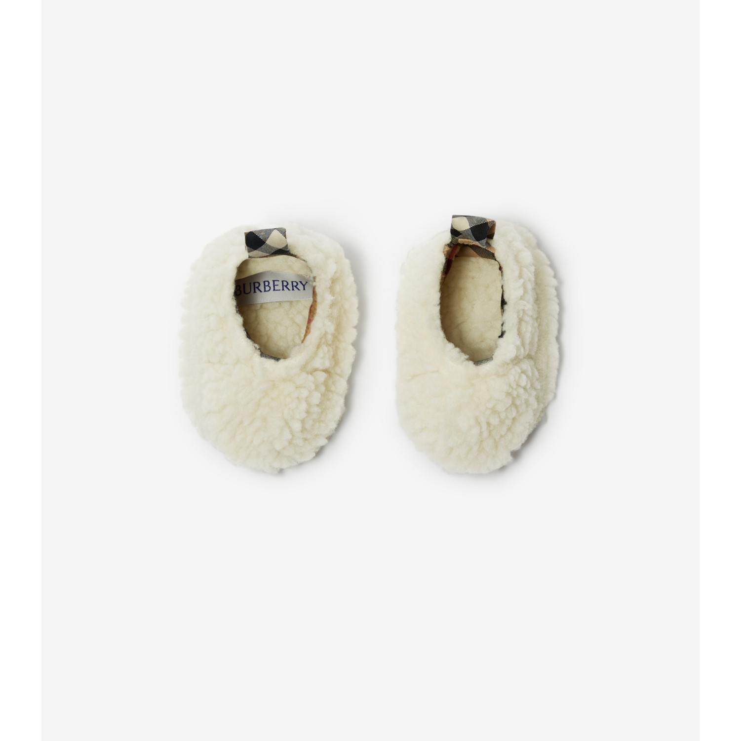 Check Fleece Two-piece Baby Gift Set in Salt - Children | Burberry ...
