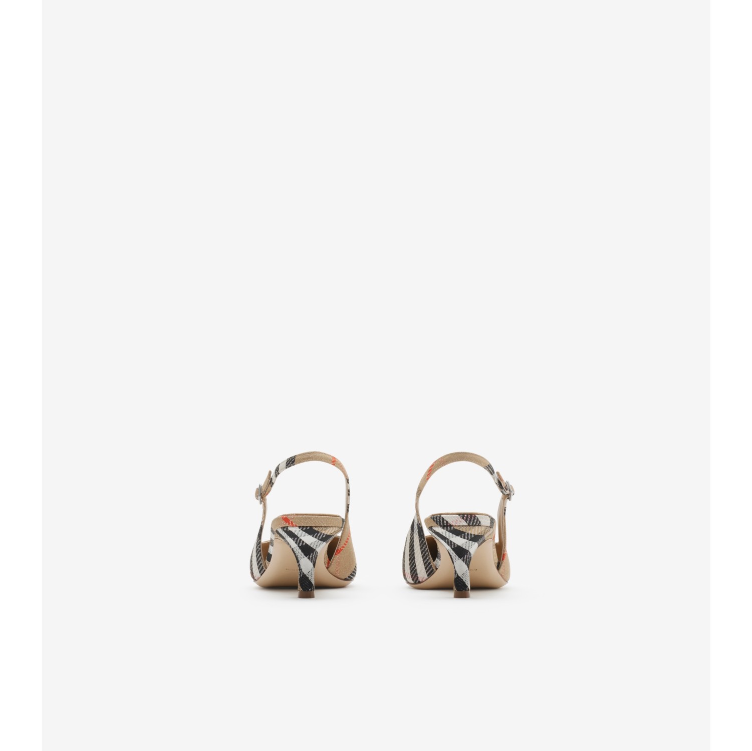 Check Birdie Slingback Pumps