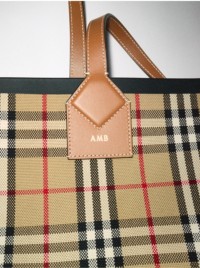 Monogramming and Personalisation Check Bag.