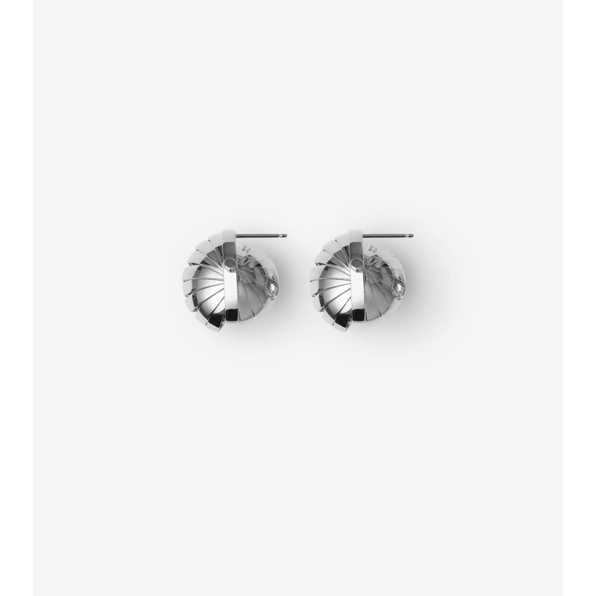 Burberry Armour Earrings In Silver