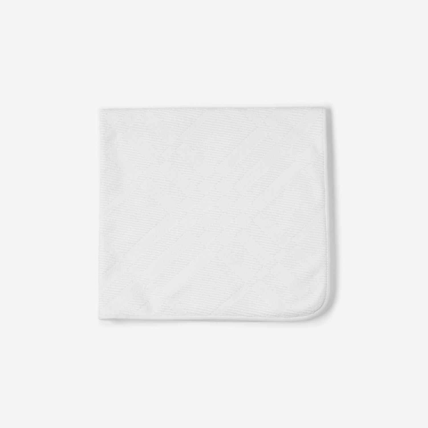 格纹棉质混纺婴儿沐浴套装 (白色) - 儿童 | Burberry® 博柏利官网