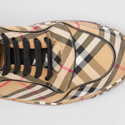 burberry vintage check high top sneaker