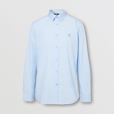 Monogram Motif Cotton Oxford Shirt 