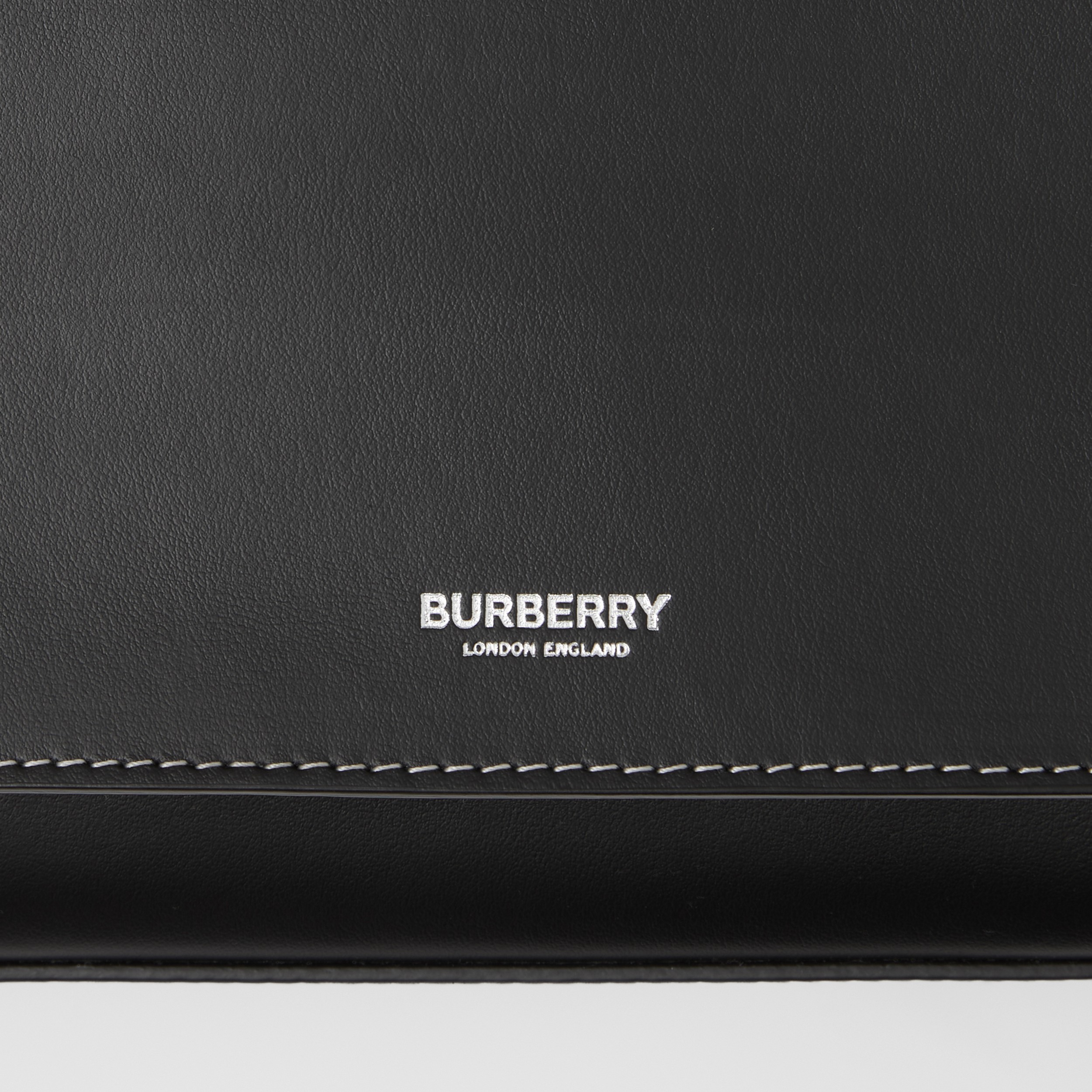 Mini Topstitched Leather Pocket Bag in Black - Women | Burberry® Official - 2