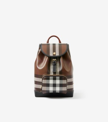 チェック バックパック (ダークバーチブラウン) - ウィメンズ | Burberry®公式サイト