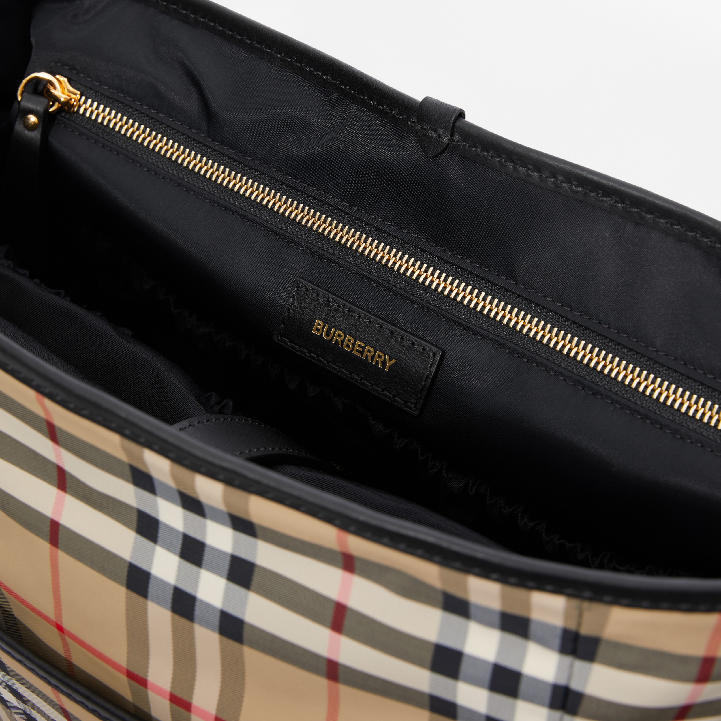 Vintage Check Nylon Baby Changing Bag in Archive Beige - Children | Burberry® Official - 4