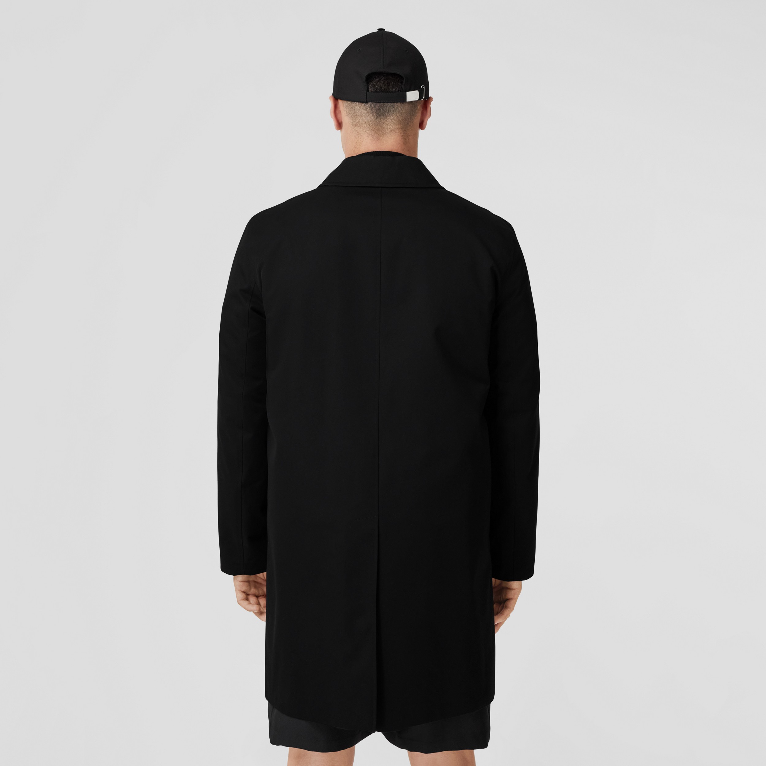 Cotton Gabardine Car Coat in Black - Men | Burberry® Official - 3