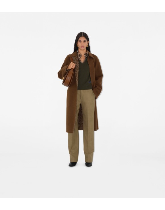 Wool Cashmere Wrap Coat