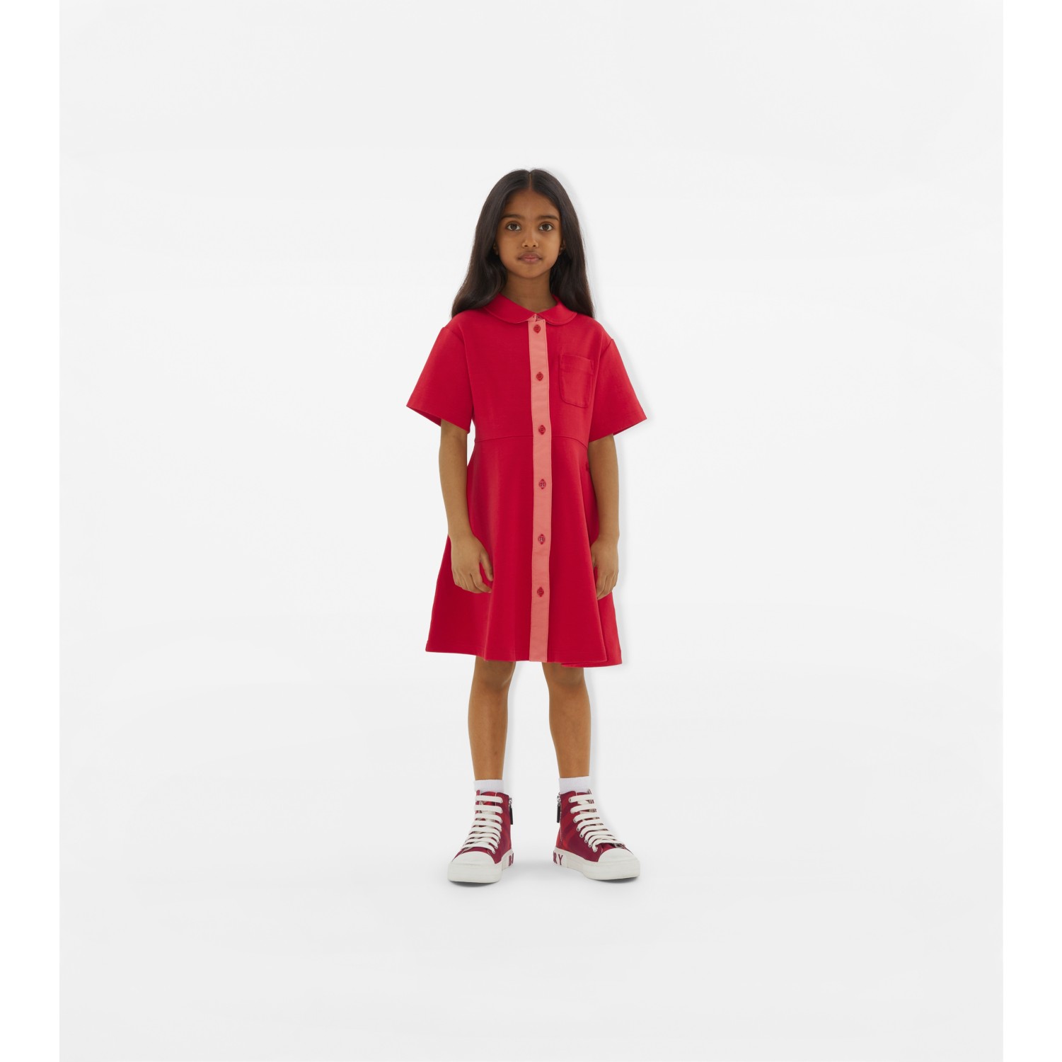 Burberry red outlet jersey dress