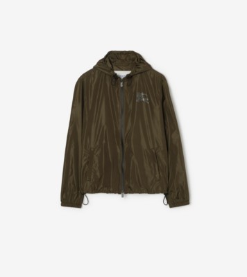 Nylon Newport Hooded Jacket in Marsh green - Men | Burberry® Official