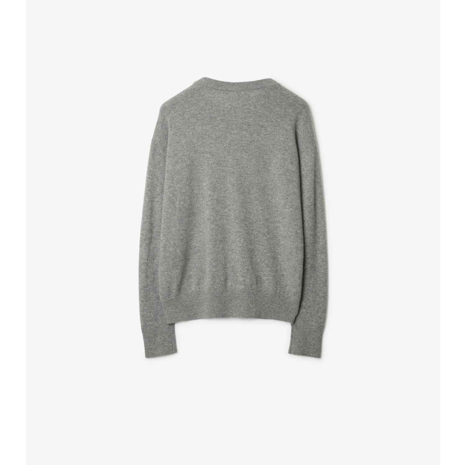 Cashmere Sweater in Light Grey Melange - Women | Burberry® Official