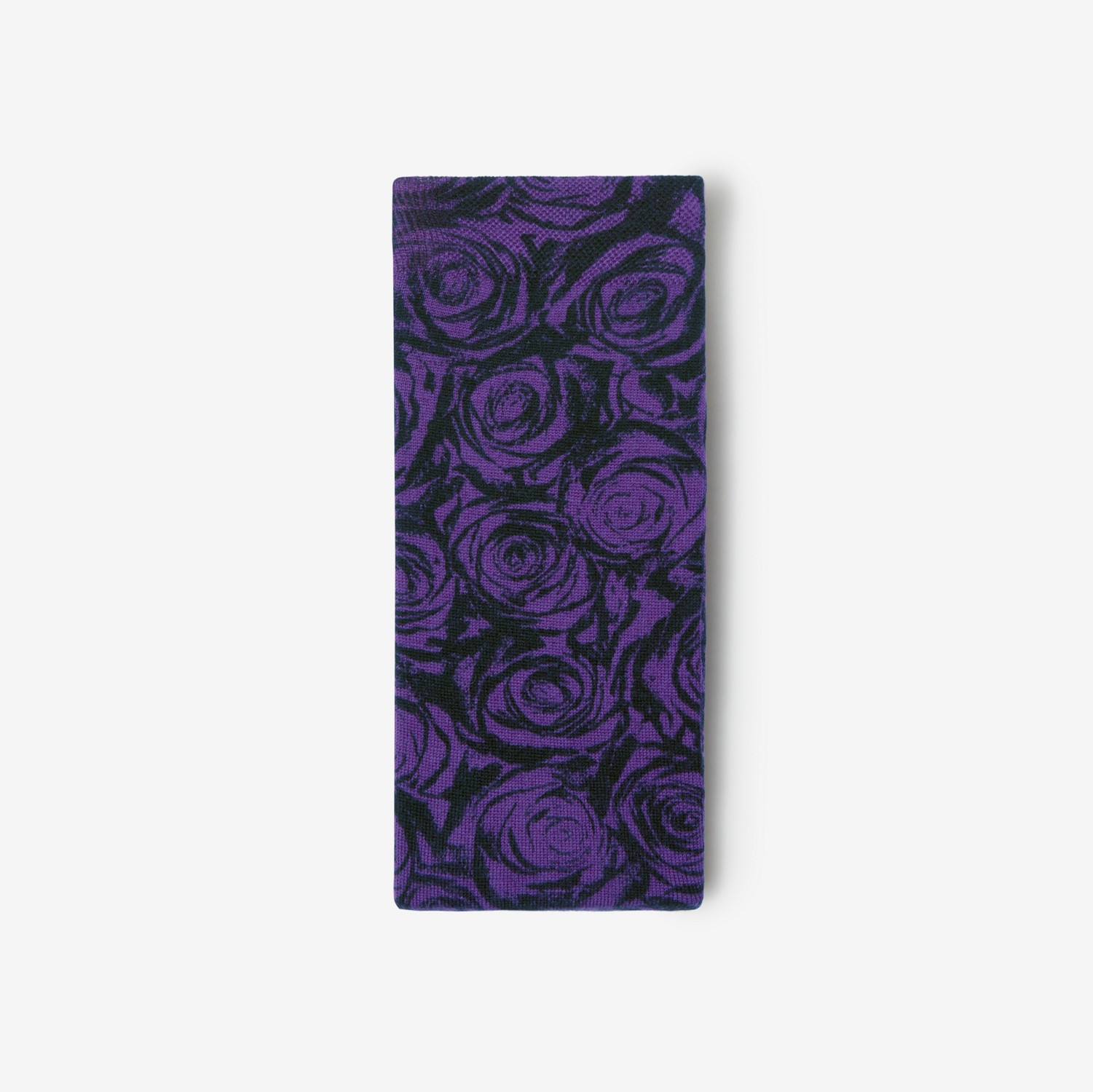 Strumpfhose aus Wolle mit Rosen-Print (Thistle) | Burberry®