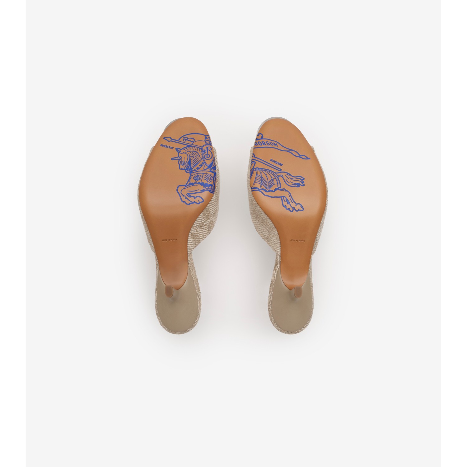 Check Mews Low Sandals in Beige - Women | Burberry® Official