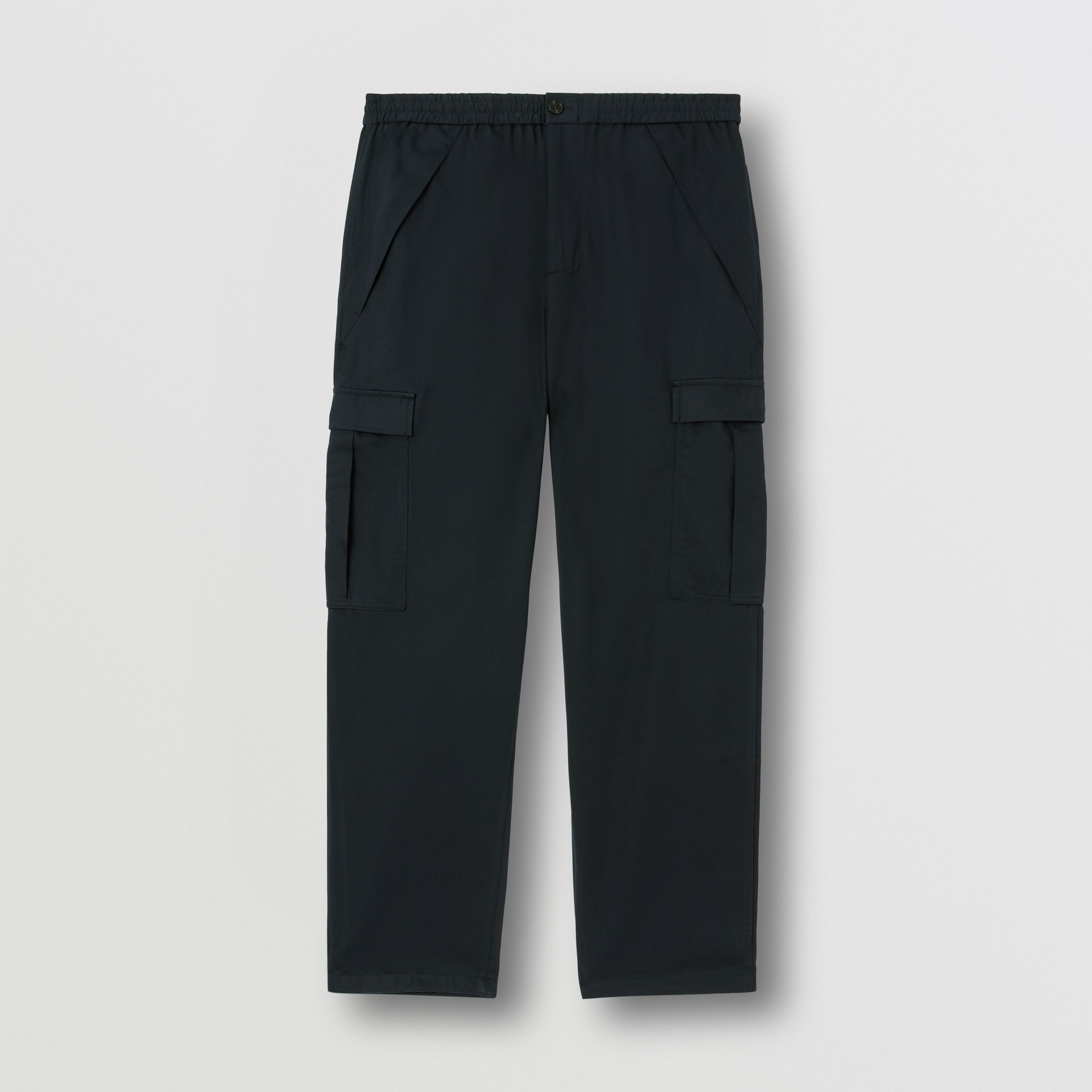 Cotton Cargo Trousers in Navy - Men | Burberry® Official - 3