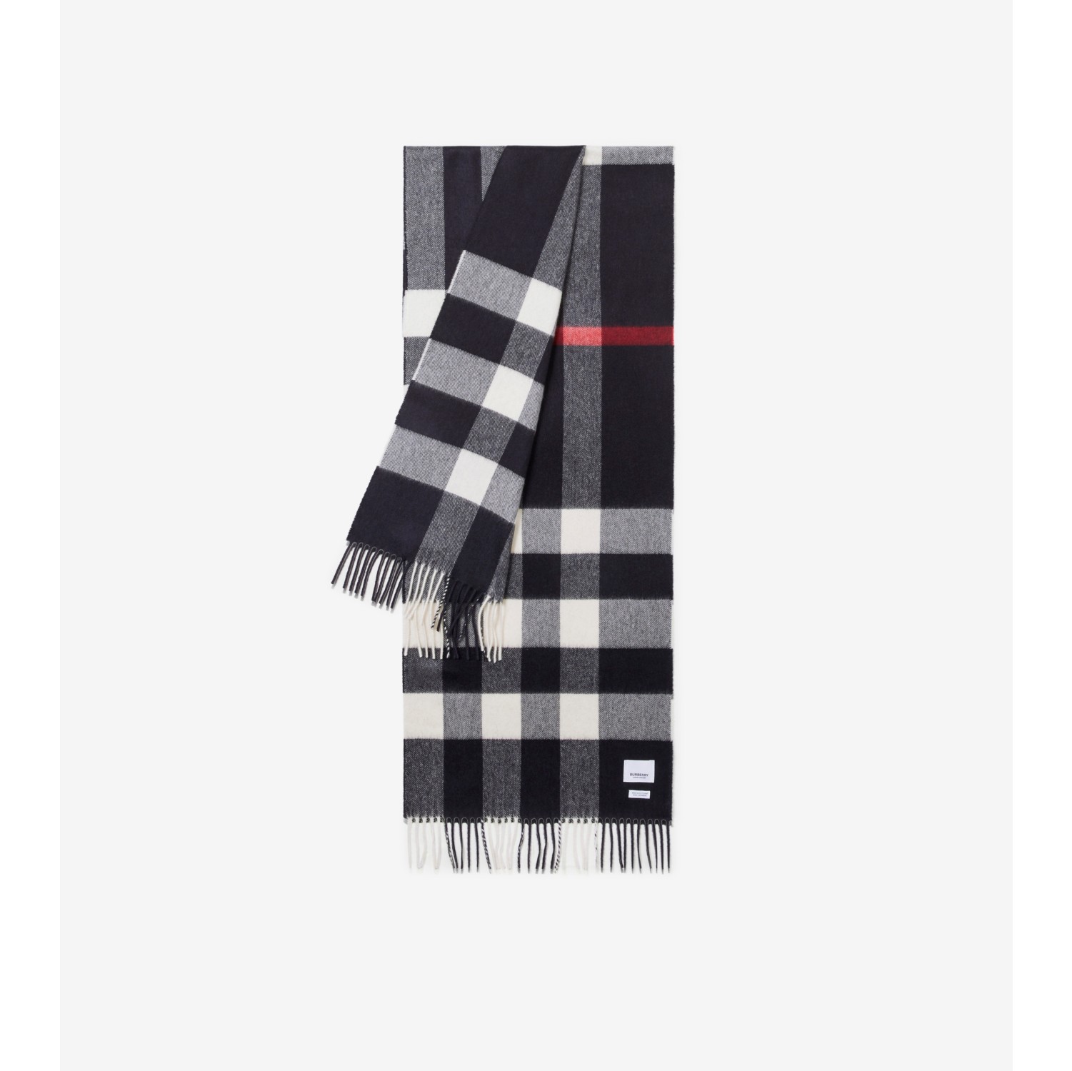 Burberry navy on sale cashmere scarf