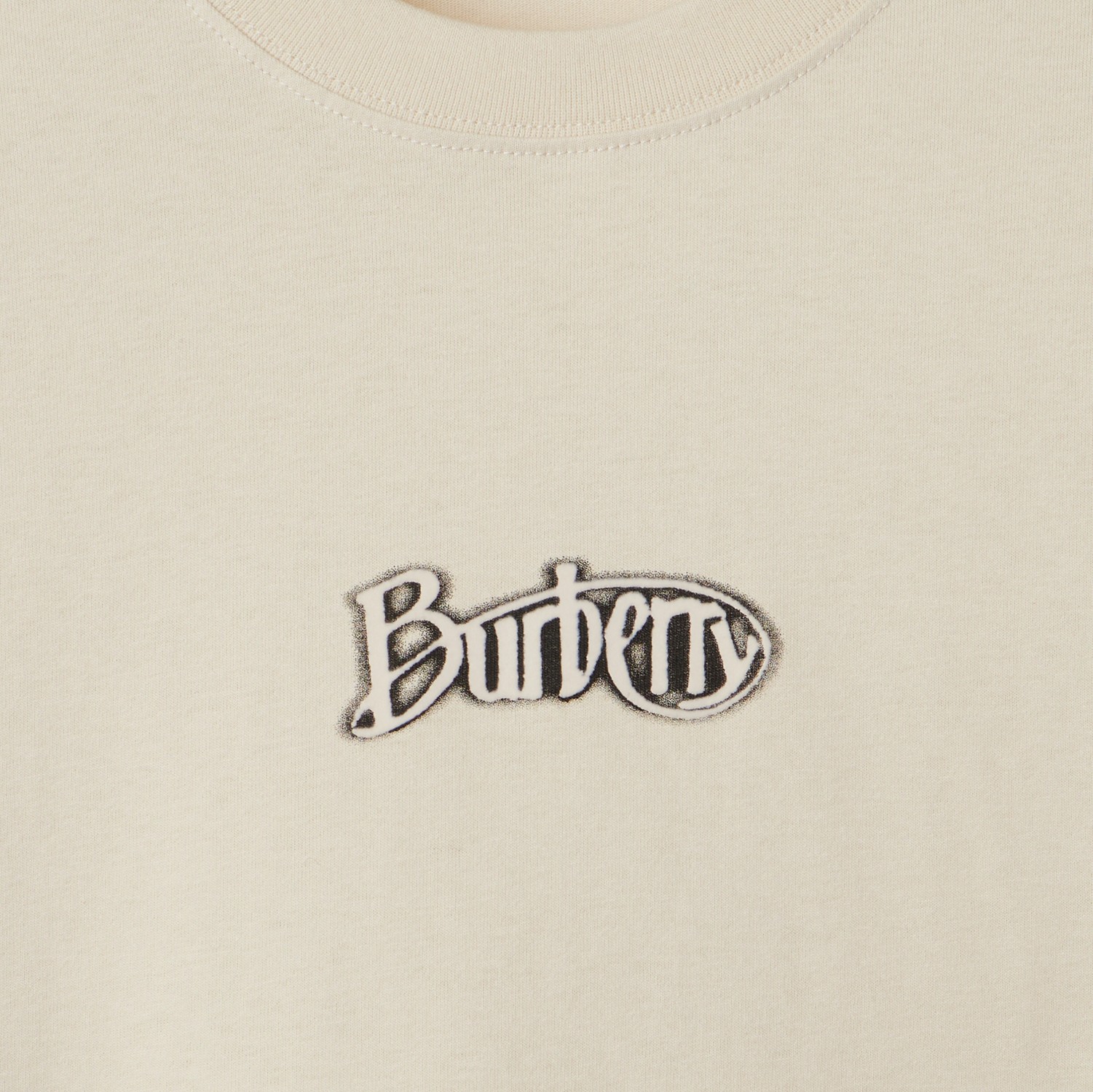 Logo Cotton T-shirt in Tundra - Men | Burberry® Official Logo Cotton T-shirt in Tundra - Men | Burberry® Official
