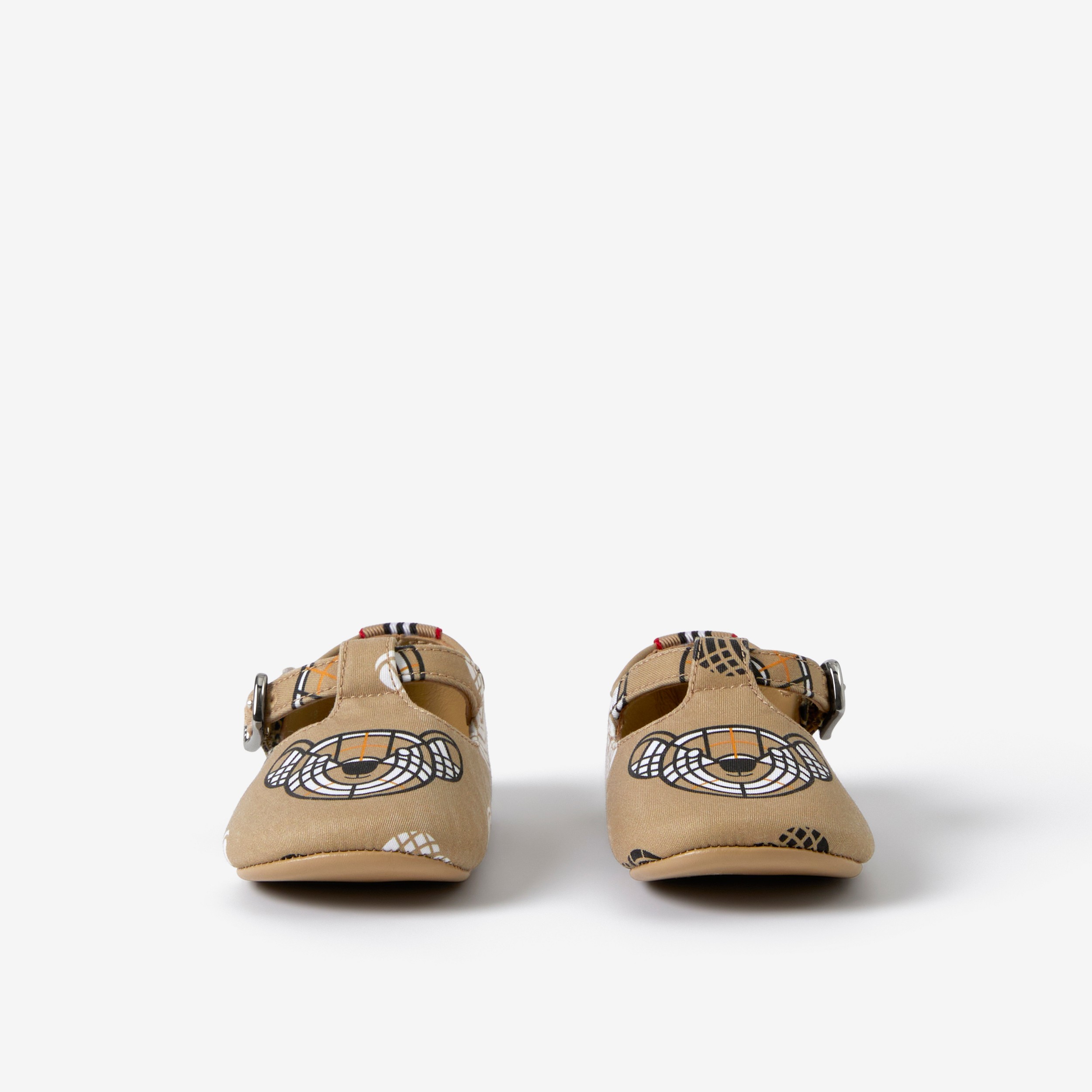 Thomas Bear Print Cotton Gabardine Shoes in Archive Beige - Children | Burberry® Official - 2