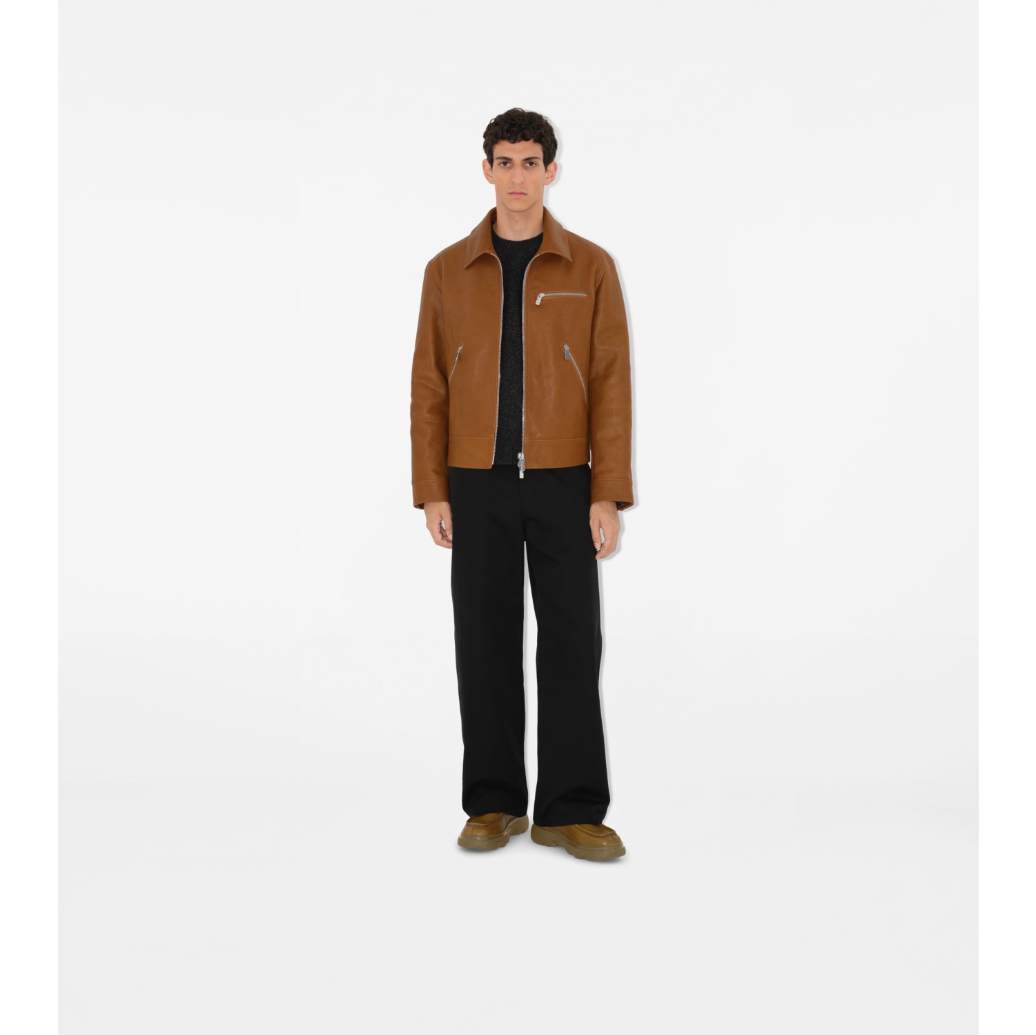 Burberry shearling jacket mens hotsell