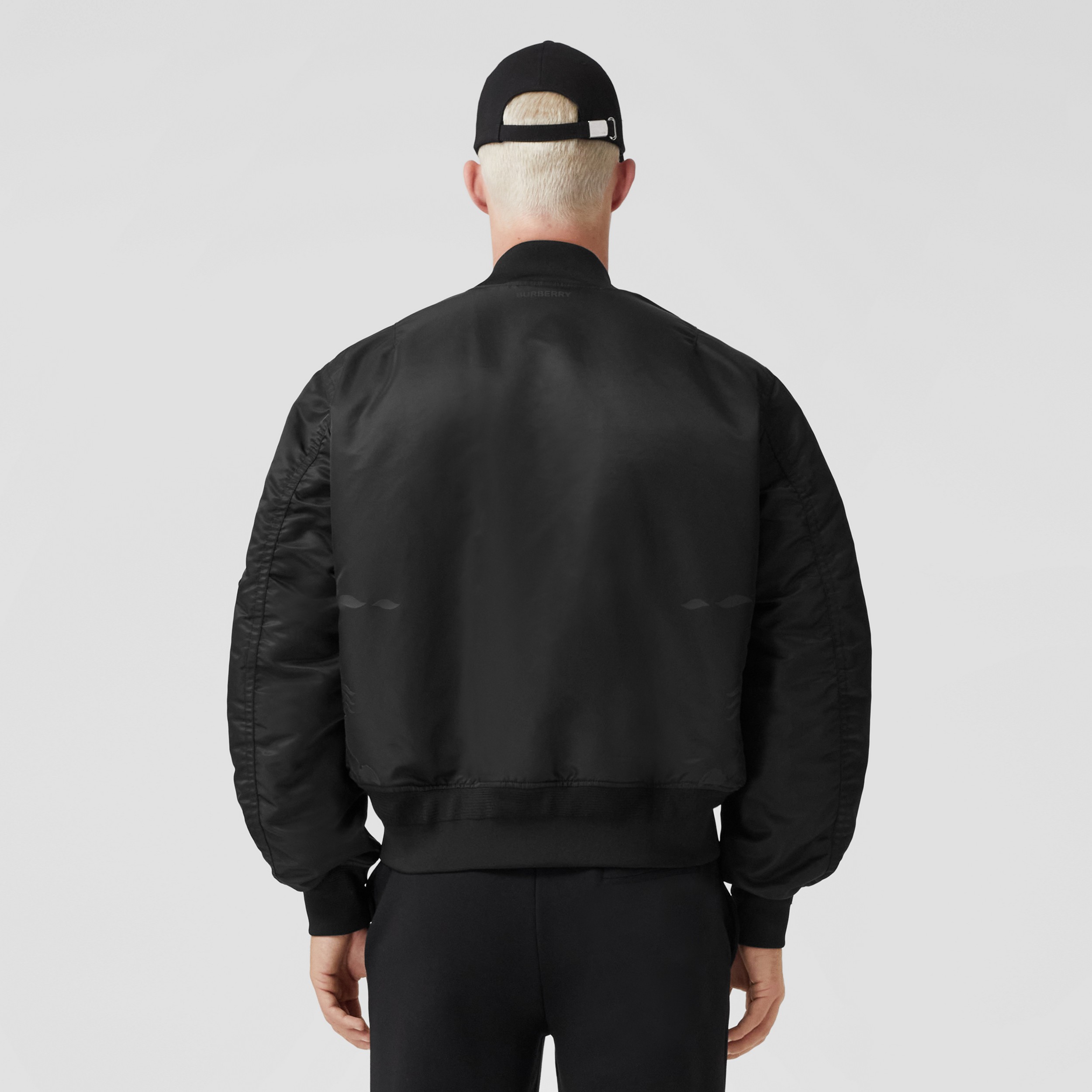 EKD Print Nylon Bomber Jacket in Black - Men | Burberry® Official - 3