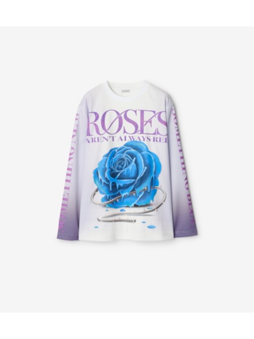 Burberry Rose Top In Royal