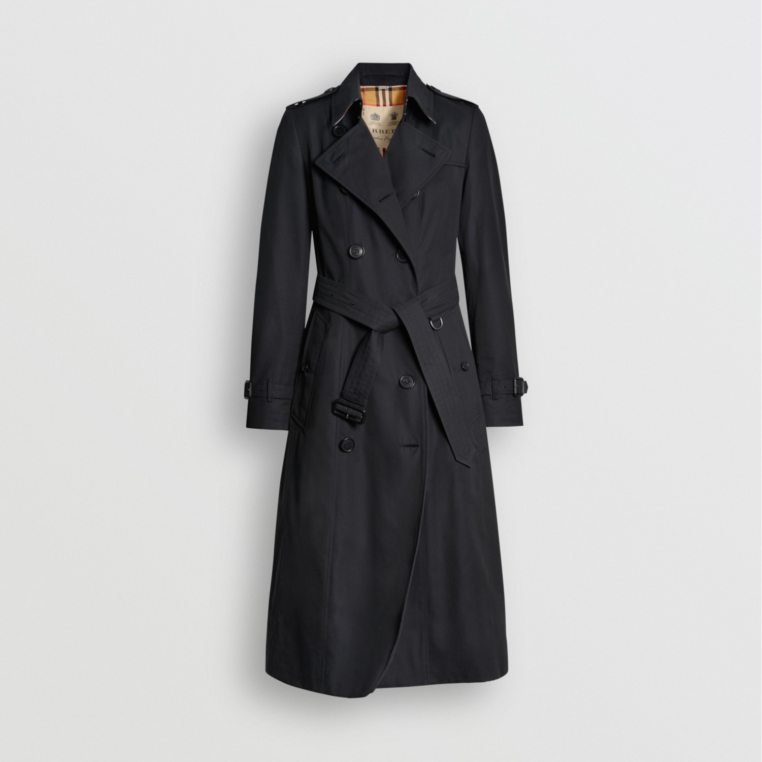 The Long Chelsea Heritage Trench Coat in Midnight - Women | Burberry ...